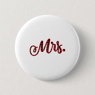 Badge Rond 5 Cm Femme Mariée Salle M. Mme Mariage de Noël Matchi