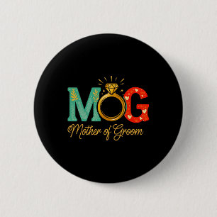 Badge Rond 5 Cm Femme Mère De La Groom Mob Mog Maman Mariage Bac