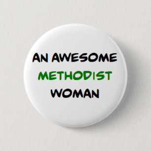 Badge Rond 5 Cm femme méthodiste, formidable