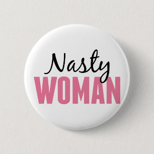 Badge Rond 5 Cm Femme nasse - Manifestation anti-Trump
