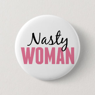 Badge Rond 5 Cm Femme nasse - Manifestation anti-Trump