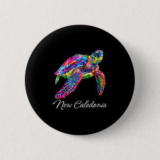 Badge Rond 5 Cm Femme Nouvelle-Calédonie col en V 