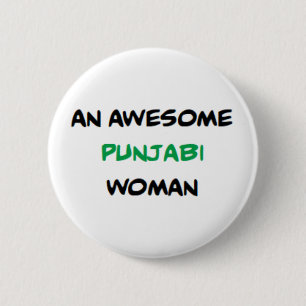 Badge Rond 5 Cm femme pendjabi, superbe mug