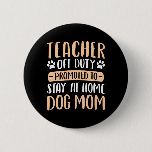 Badge Rond 5 Cm Femme Prof Mignonne Hors Service Promue Pour Reste