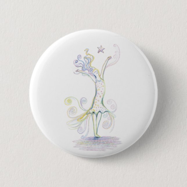 Badge Rond 5 Cm Femme sauvage (Devant)