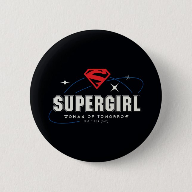 Badge Rond 5 Cm Femme super fille de demain (Devant)