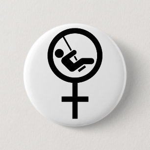 Badge Rond 5 Cm Femme Swinger