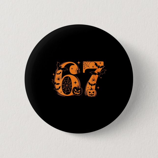 Badge Rond 5 Cm Femmes Amusant Six Sept 6 7 Mème Conception Couple (Devant)