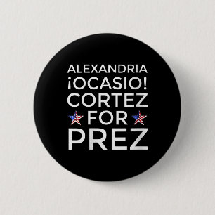Badge Rond 5 Cm Femmes Aoc Pour Le Président Alexandria Ocasio-cor