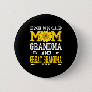Badge Rond 5 Cm Femmes bénies d'être appelées maman grand-mère arr