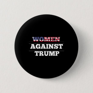 Badge Rond 5 Cm Femmes contre Trump - Résistance anti Donald Trump