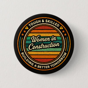 Badge Rond 5 Cm Femmes dans la construction dures et qualifiées