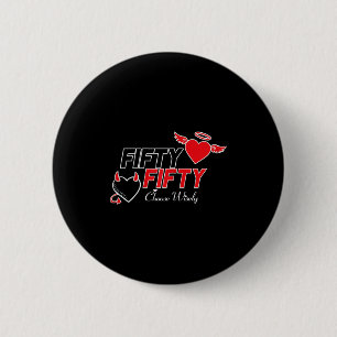 Badge Rond 5 Cm Femmes Drôle Mignon Ange Diable Choisissez Judicie
