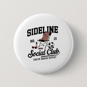 Badge Rond 5 Cm Femmes en marge du club social Footballeuse Maman 