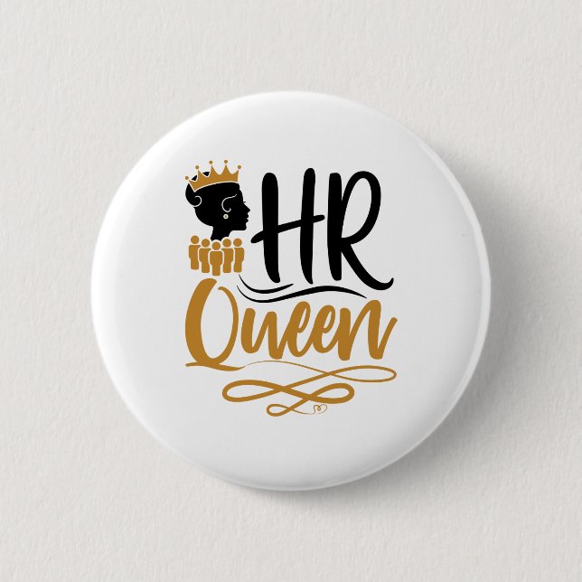 Badge Rond 5 Cm Femmes en ressources humaines (Devant)