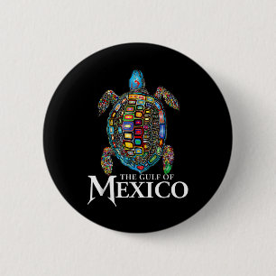 Badge Rond 5 Cm Femmes Golfe Du Mexique Forever Mexicaine Souvenir