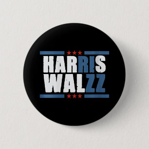 Badge Rond 5 Cm Femmes Harris Wz Rizz Drôle Voter Kamala Président
