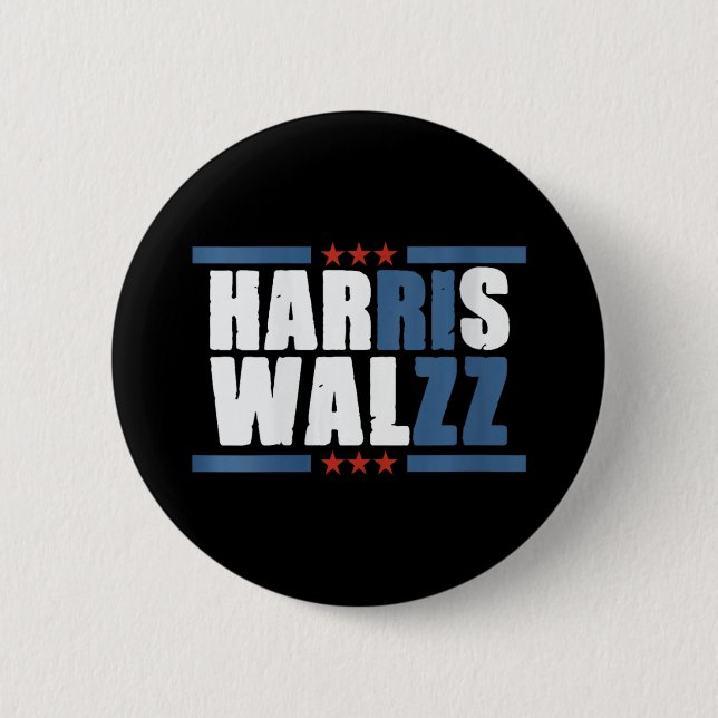 Badge Rond 5 Cm Femmes Harris Wz Rizz Drôle Voter Kamala Président (Devant)