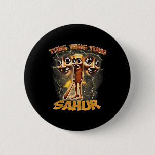 Badge Rond 5 Cm Femmes Hommes Humour Tung Tung Tung Sahur Drôle Mè