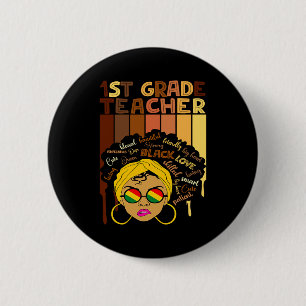 Badge Rond 5 Cm Femmes intelligentes afro mignonnes Mois de l'hist