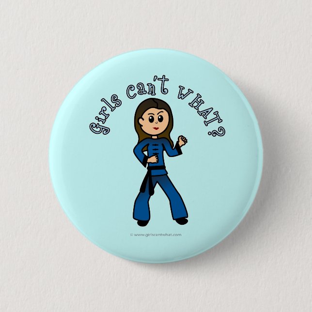 Badge Rond 5 Cm Femmes légères Kung Fu (Devant)