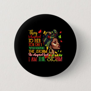 Badge Rond 5 Cm Femmes Noires Mélanine Africaine Mois de l'Histoir