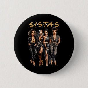Badge Rond 5 Cm Femmes Noires Mélanine Histoire Noire Afro-América
