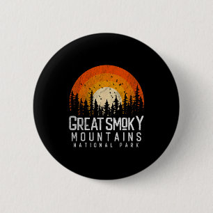 Badge Rond 5 Cm Femmes Parc national des Great Smoky Mountains