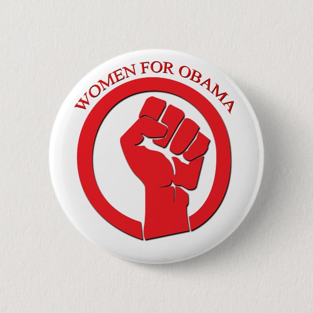 Badge Rond 5 Cm Femmes pour Obama (Devant)