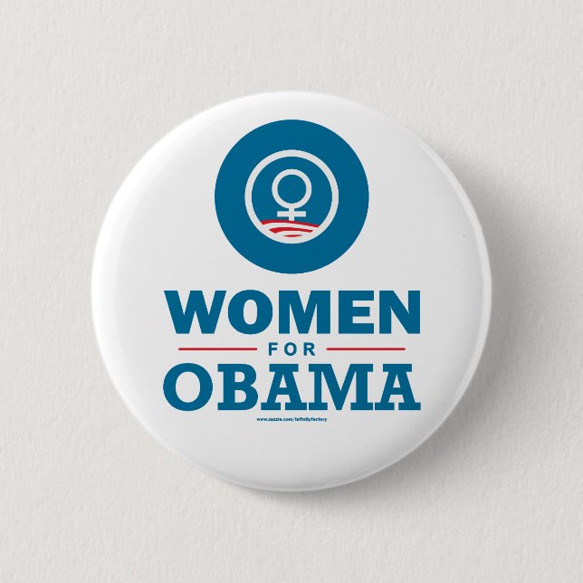 Badge Rond 5 Cm Femmes pour Obama (Devant)