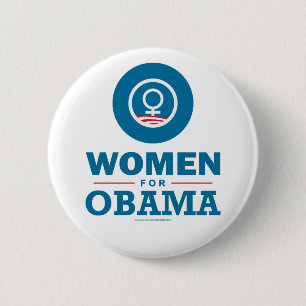 Badge Rond 5 Cm Femmes pour Obama