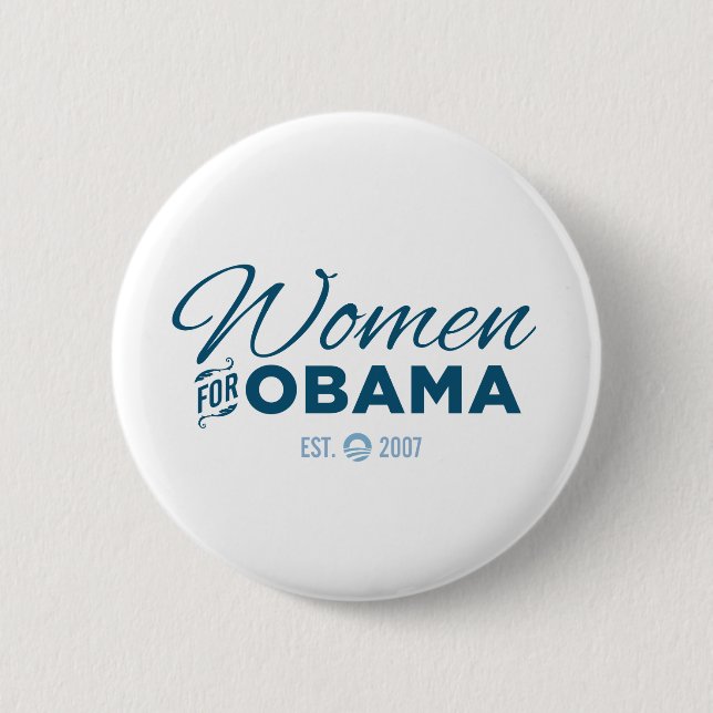 Badge Rond 5 Cm Femmes pour Obama (Devant)