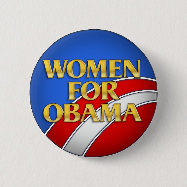 Badge Rond 5 Cm Femmes pour Obama (Devant)