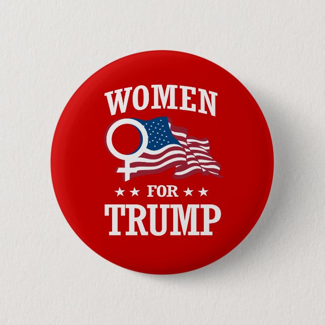 BADGE ROND 5 CM FEMMES POUR TRUMP (Devant)