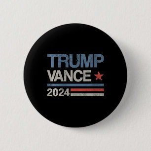 Badge Rond 5 Cm Femmes Trump Vance 2024 Président Trump Supporter