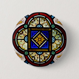 Badge Rond 5 Cm Fenêtre en verre teinté