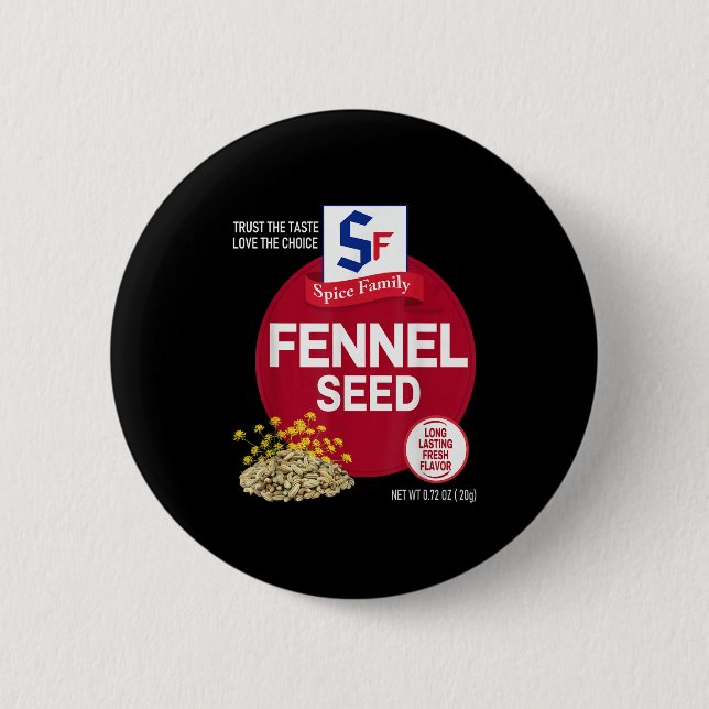 Badge Rond 5 Cm Fennel Seed Halloween Sce Costume Group Matching  (Devant)