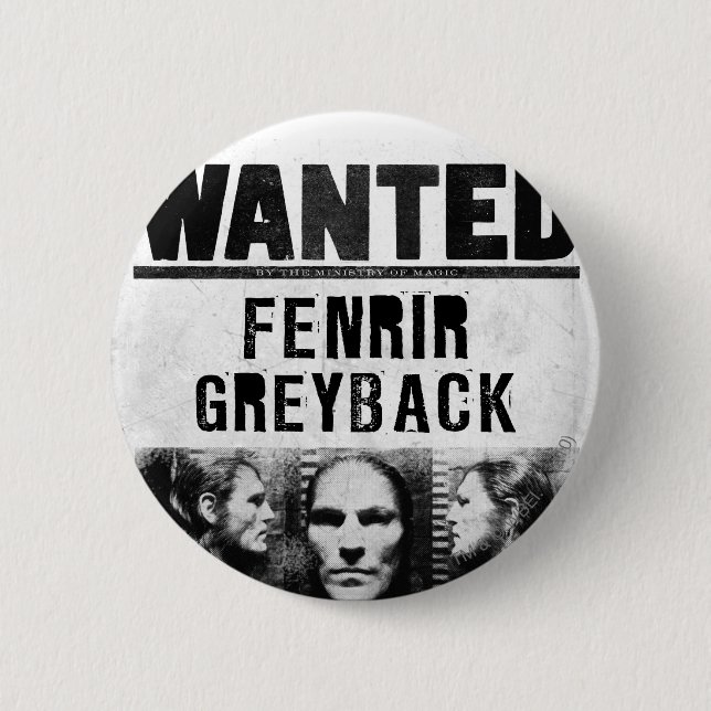 Badge Rond 5 Cm Fenrir Greyback Wanted Poster (Devant)
