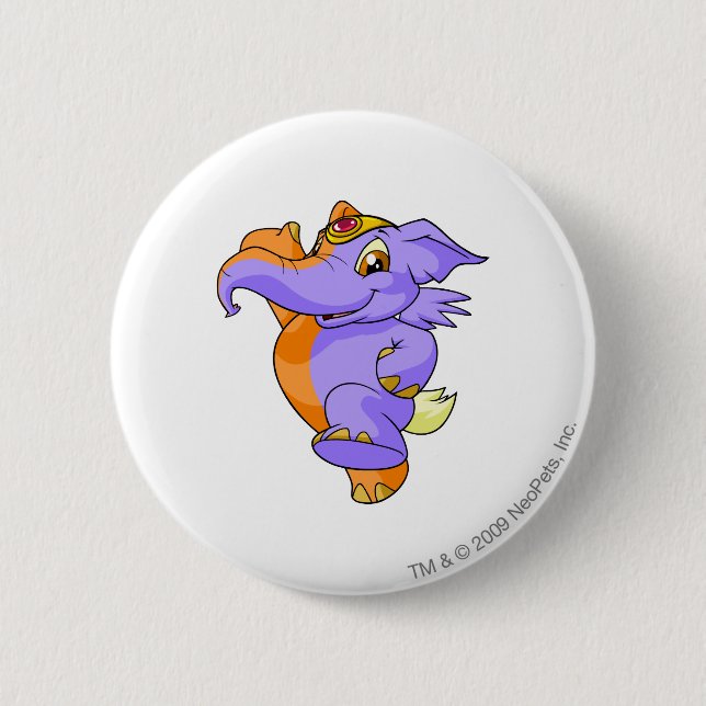 Badge Rond 5 Cm Fente d'Elephante (Devant)