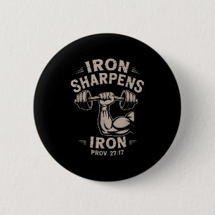 Badge Rond 5 Cm Fer Aiguise Fer Jeunesse Chrétienne Salle de Sport