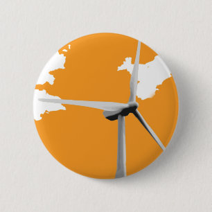 Badge Rond 5 Cm Ferme de vent verte de Knowes