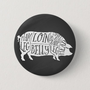 Badge Rond 5 Cm fermier charcuterie de porc charcuterie art petit 