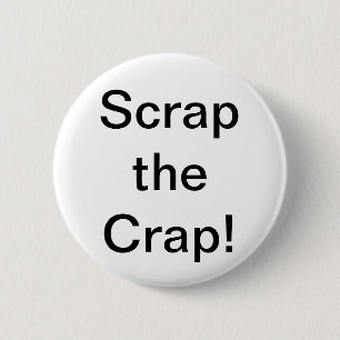 Badge Rond 5 Cm Ferraillez le bouton de merde