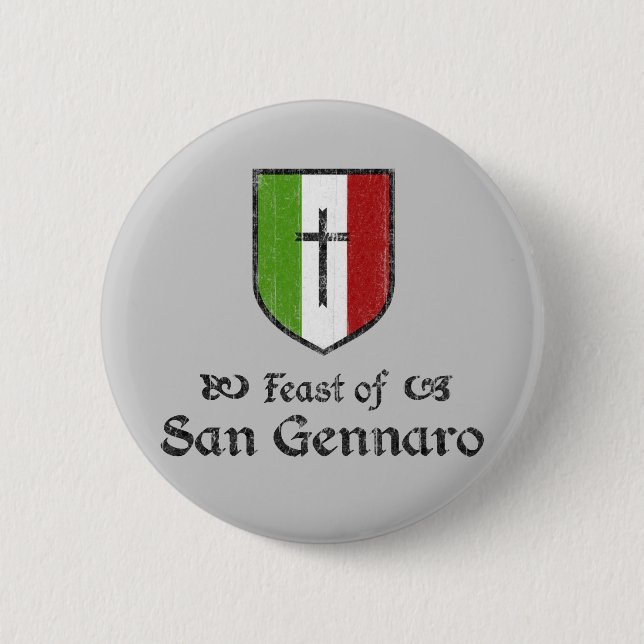 Badge Rond 5 Cm Festin de bouton de festival de San Gennaro (Devant)