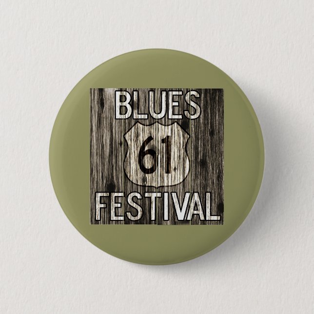 Badge Rond 5 Cm Festival de 61 bleus (Devant)