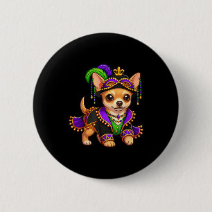 Badge Rond 5 Cm Festival drôle drôle de Chihuahua amateur de chien
