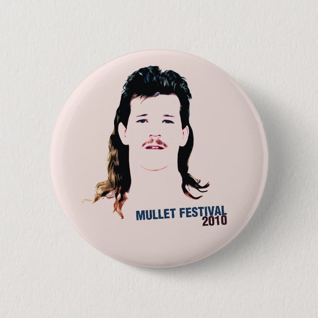 Badge Rond 5 Cm Festival Mullet 2010 (Devant)