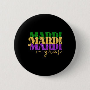 Badge Rond 5 Cm Festival vintage Mardi Gras La Nouvelle-Orléans Fe