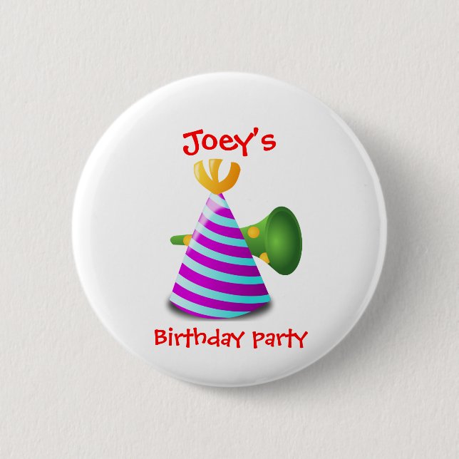 Badge Rond 5 Cm Fête d'anniversaire (Devant)