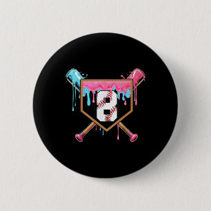 Badge Rond 5 Cm Fête d'anniversaire de baseball garçon 8 ans